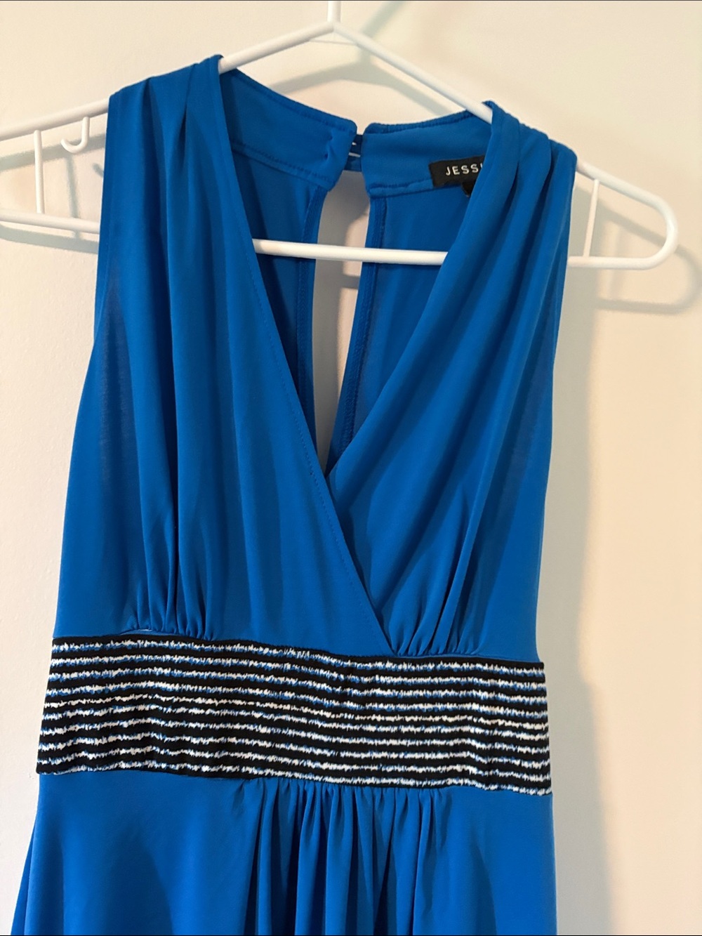 Blue High-Low Dress - Picture 2 of 7